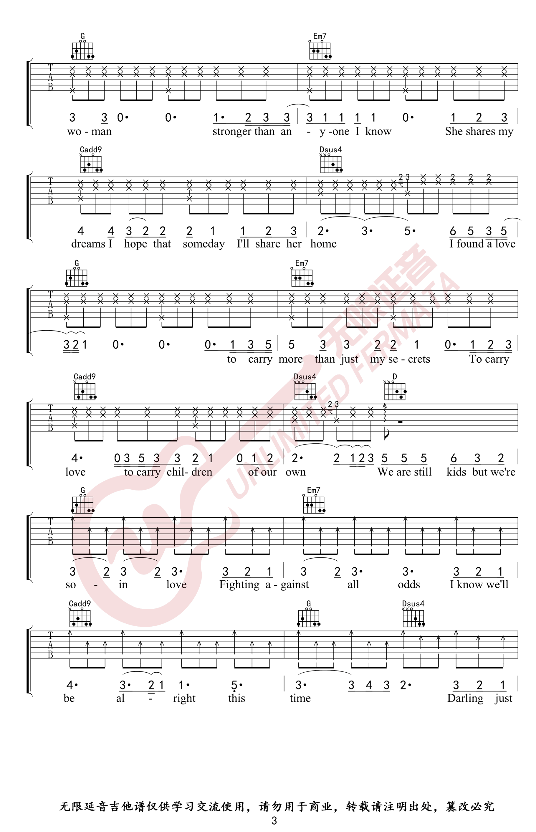 Perfect吉他谱3-Ed-Sheeran
